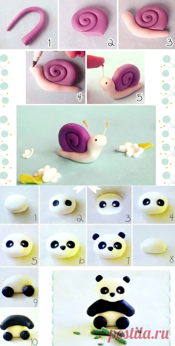 Животные из пластилина своими руками: простые поделки для детей | 33 Поделки | Яндекс Дзен