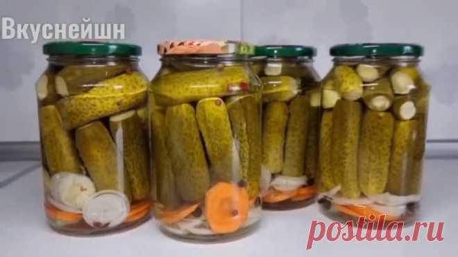 Только Так, другие способы не признаю!Хрустят! Самые настоящие и вкусные ОГУРЧИКИ ПО-БОЛГАРСКИ!