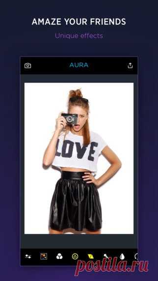 [Sale-iPhone] AURA Фотографируй, редактируй и публикуй свои фотографии, легче, чем когда-либо! Наши мощные и красиво оформленные инструменты помогут вам добавить красивые рамки, фильтры, текст и многое другое для фотографий! 149 руб. -> Бесплатно Ссылка: ====================== #app_store #распродажа@app_4u