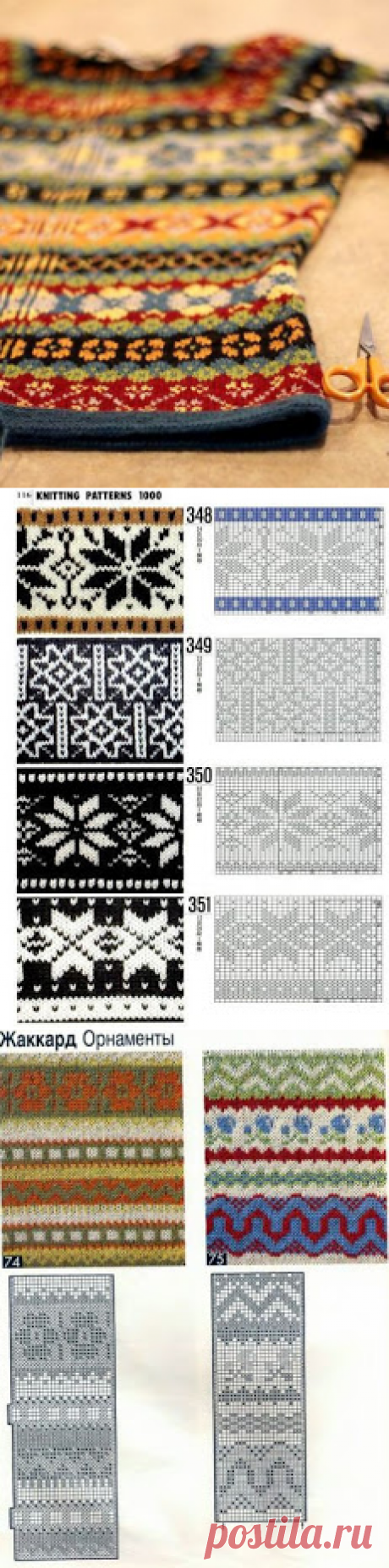 Вязание в стиле Fair isle: снуды, шарфы, шапки...&quot; (подборка + схемы)
