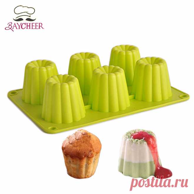 Baycheer силиконовые 6 отверстия diy мусс желе шоколадные конфеты mold украшения выпечки кекс формы для выпечки купить на AliExpress