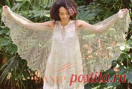 Тонкая ажурная шаль «Titania's Shawl» | DAMские PALьчики. ru