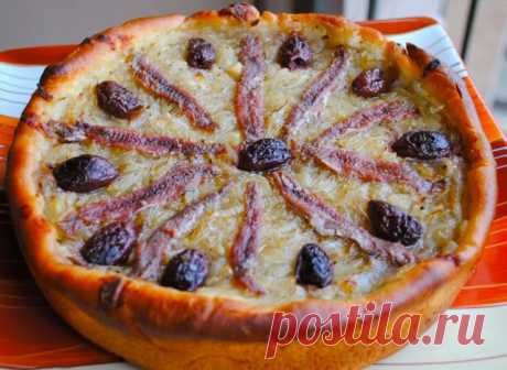 Рецепты от Маринки:Писсаладьер (открытый французский пирог с луком)