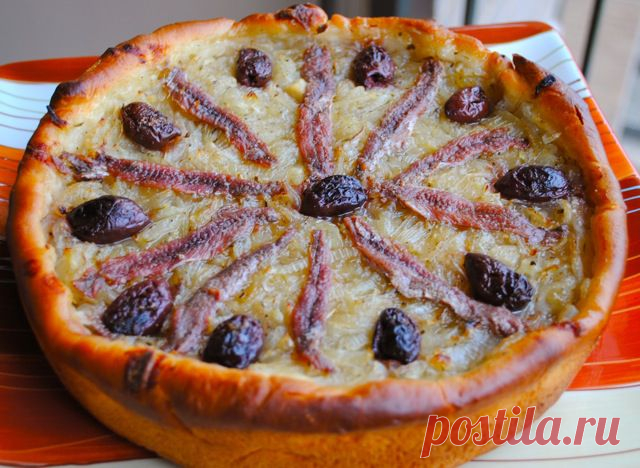 Рецепты от Маринки:Писсаладьер (открытый французский пирог с луком)