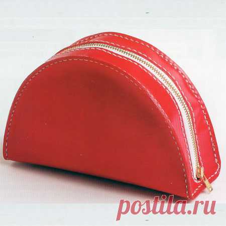 Как сшить косметичку из кожи, выкройка