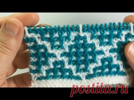 Ромбы, мозаичный узор / Вязание спицами / Easy japanese knit pattern