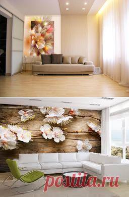 Фотообои цветы на стену: видео-инструкция по выбору своими руками, цветущая вишня, яблоня в интерьере, фото и цена