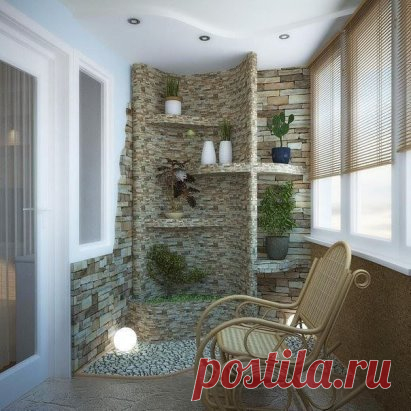 Шикарная отделка балкона, согласны?