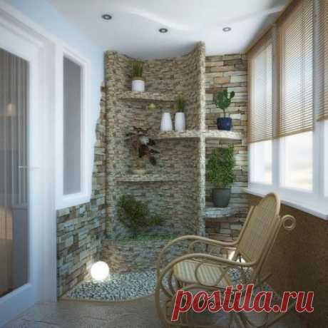 Шикарная отделка балкона, согласны?