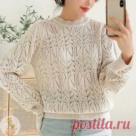 ​Королевский джемпер Королевский джемперВяжется спицами всем на зависть.