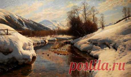 Пейзажи датского мастера PEDER MORK MONSTED.