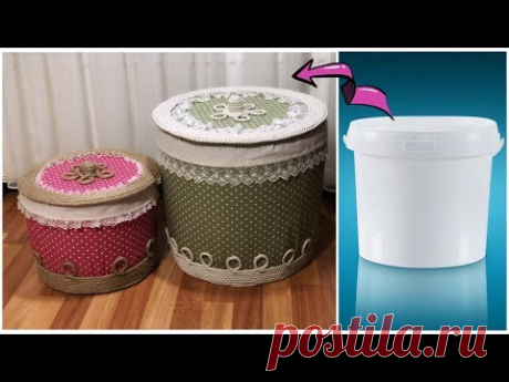 Plastik Kovadan Oyuncak Sepeti Yapımı // HOW TO RECYCLE PLASTIC BOX