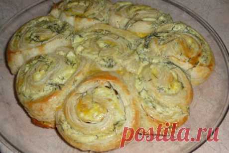 Булочки с брынзой, маслинами и зеленью - Харчовка