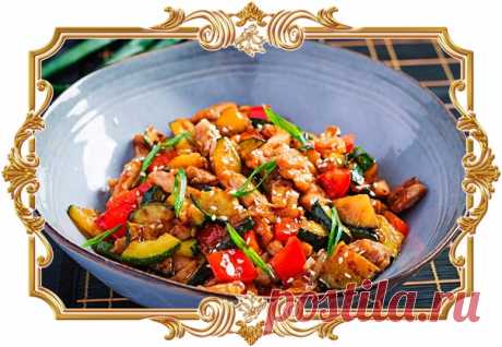 #Курица, #жаренная #с #кабачками #и #перцем (#рецепт #на #скорую #руку)

#Сочные #кусочки #птицы, слегка подрумяненные овощи, тонкий аромат чеснока с имбирём и лёгкий соус на основе соевого — идеальное сочетание в стиле восточной кухни.

Время приготовления:
Показать полностью...