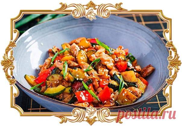 #Курица, #жаренная #с #кабачками #и #перцем (#рецепт #на #скорую #руку)

#Сочные #кусочки #птицы, слегка подрумяненные овощи, тонкий аромат чеснока с имбирём и лёгкий соус на основе соевого — идеальное сочетание в стиле восточной кухни.

Время приготовления:
Показать полностью...