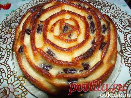 Манник с шоколадом и яблоками. - Простые рецепты Овкусе.ру