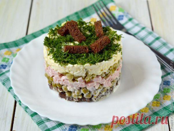 Салат с сухариками «На траве дрова» | Ваши любимые рецепты