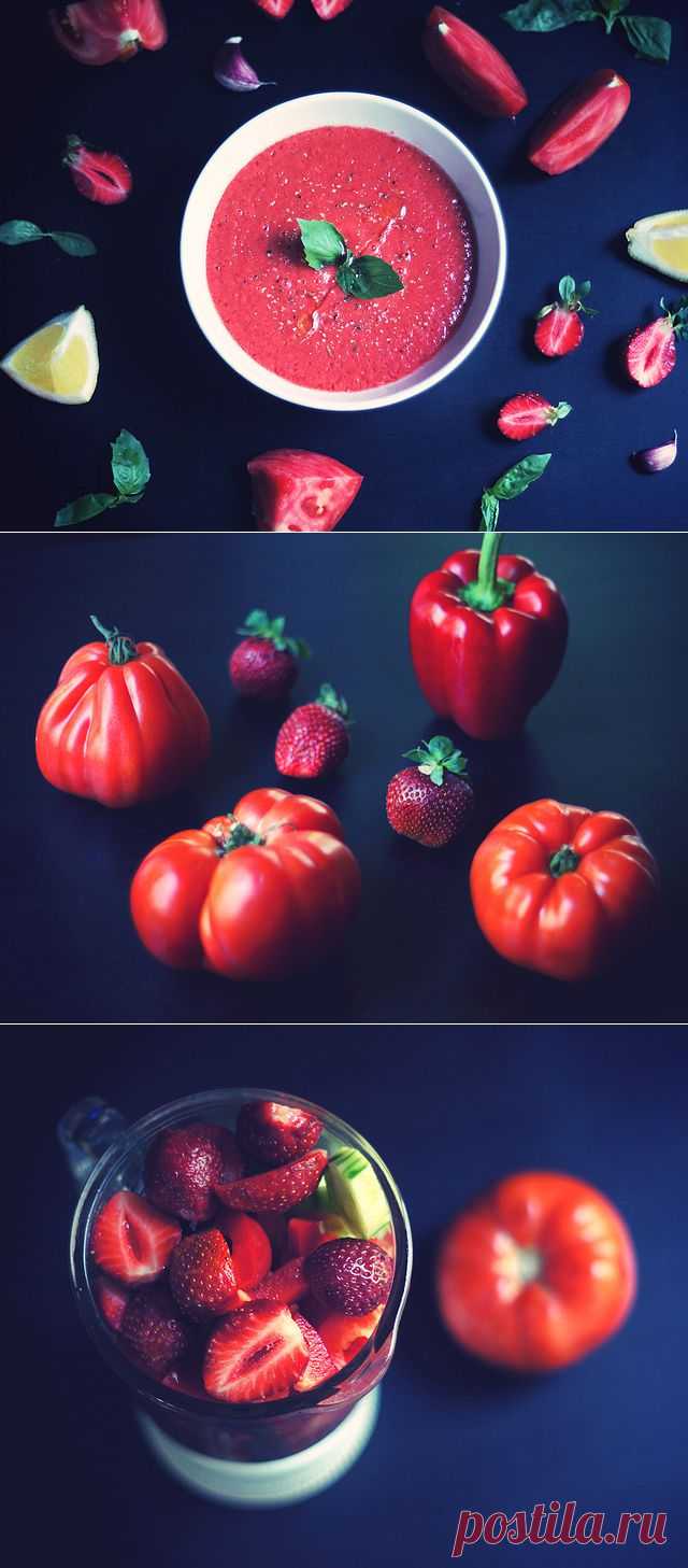 Гаспачо с клубникой | Salatshop ♥ You