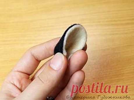 Как свалять двуслойные ушки на каркасе - Ярмарка Мастеров - ручная работа, handmade