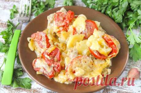 Мясо по-французски с картошкой в мультиварке: рецепт с фото – всего 5 шагов - Onwomen.ru