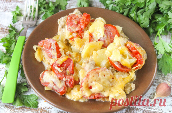 Мясо по-французски с картошкой в мультиварке: рецепт с фото – всего 5 шагов - Onwomen.ru