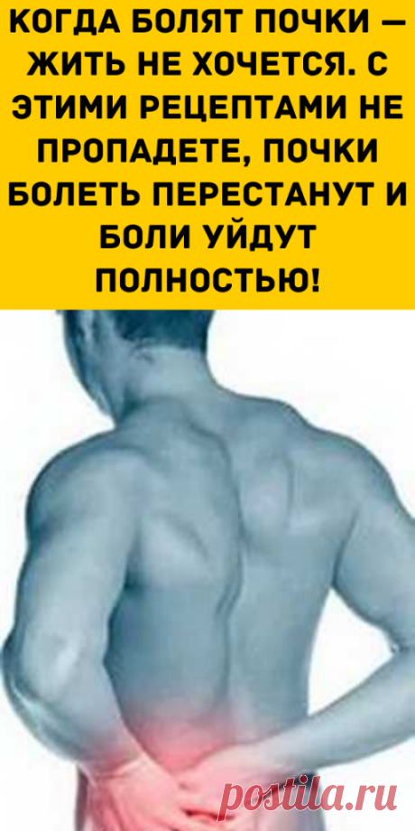 Когда болят почки — жить не хочется. С этими рецептами не пропадете, почки болеть перестанут и боли уйдут полностью! - Бабушкин Рецепт