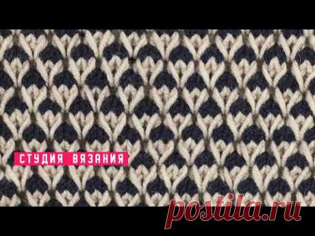 🆕 Узор ленивым жаккардом из вытянутых петель / Knit pattern / Knitting DIY