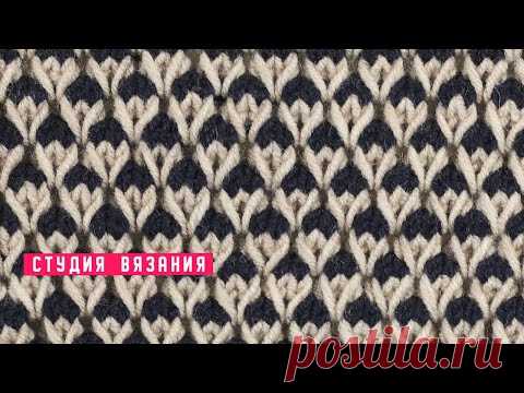 🆕 Узор ленивым жаккардом из вытянутых петель / Knit pattern / Knitting DIY