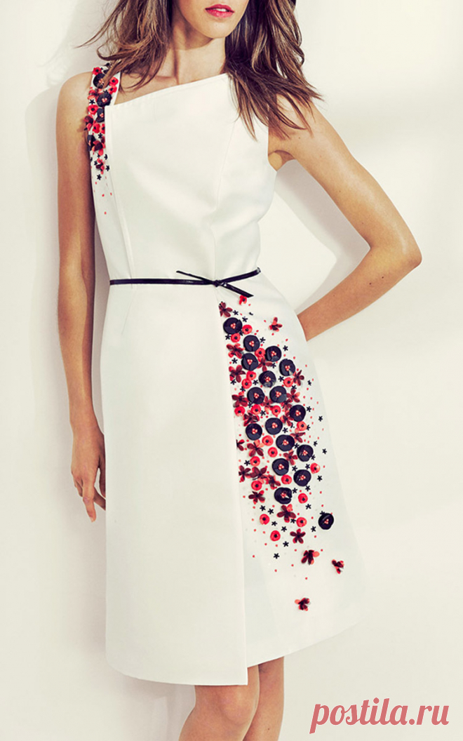 Mikado Cocktail Dress by Carolina Herrera | Moda Operandi