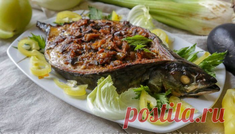 Скумбрия лодочкой, фаршированная овощами. Рецепт с фото - Домашние рецепты приготовления вкусных блюд