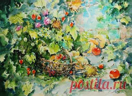 В гостях у художников. Гальперин Леонид. Иза и Роман Заслоновы.