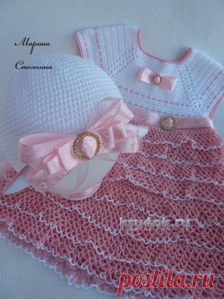 Вязаный крючком комплект для девочки – работа Марины Стоякиной - вязание крючком на kru4ok.ru