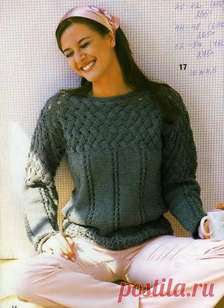 Тёмно-серый пуловер