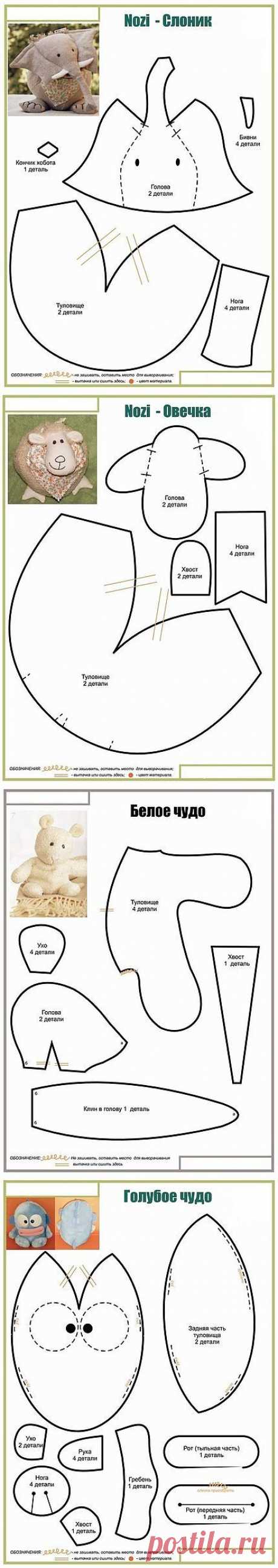 Игрушки. Выкройки. / Разнообразные игрушки ручной работы / PassionForum - мастер-классы по рукоделию