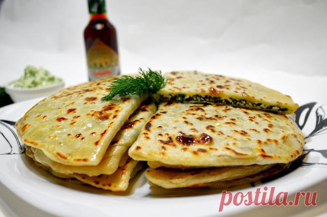 Аварские лепешки "Чуду" на воде с творогом - Простые рецепты Овкусе.ру