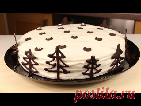 НОВОГОДНИЙ ТОРТ, КОТОРЫЙ УДИВЛЯЕТ ВСЕХ! НЕВЕРОЯТНО ВКУСНО!