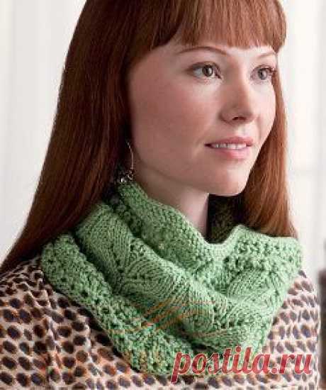 Ажурный шарф-снуд | DAMские PALьчики. ru