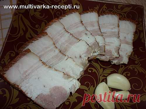 Как приготовить сало в луковой шелухе. Очень вкусное сало в мультиварке |