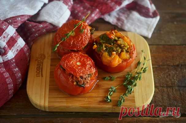 Фаршированные тунцом и каперсами помидоры - пошаговый рецепт с фото на Повар.ру