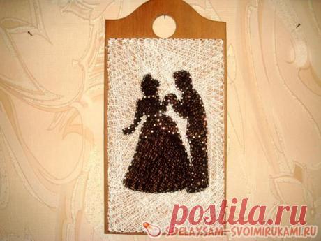 Стринг арт - картины из гвоздей и ниток | Своими руками