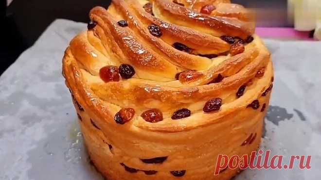 Восхитительный Пасхальный Кулич Краффин! Тесто как пух