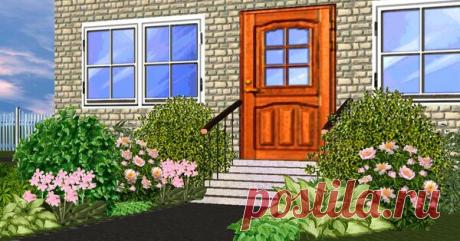 Вариант красивой клумбы у крыльца | Усадьба в Сибирской долине | Яндекс Дзен