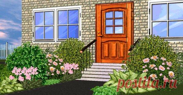 Вариант красивой клумбы у крыльца | Усадьба в Сибирской долине | Яндекс Дзен