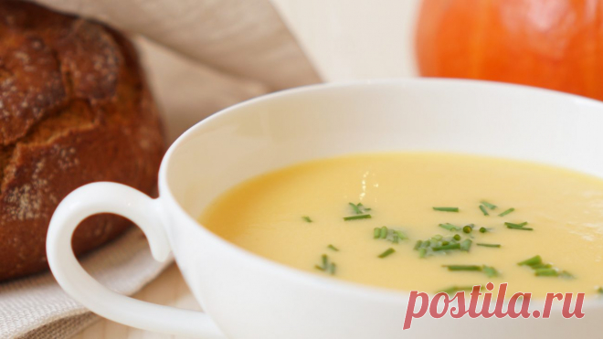 Крем-суп из тыквы и груши — Современный семейный кулинар