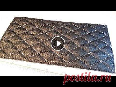 Как правильно вышивать ромбы. При перешивке сидений от мотоциклов, машин даже мебели приходится изображать какую либо вышивку. В этом ролике я покажу принцип вышивания ромбов или к...