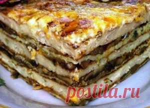 Мясной торт рецепт