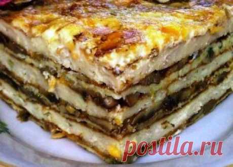 Мясной торт рецепт