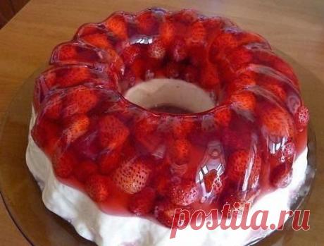 шеф-повар Одноклассники: Земляничное желе с ванильным кремом