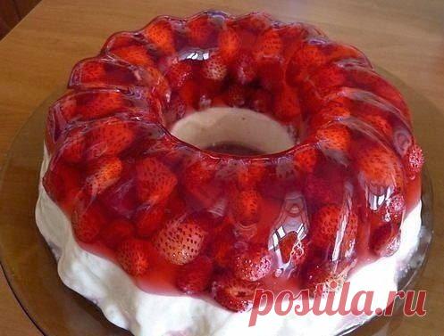 шеф-повар Одноклассники: Земляничное желе с ванильным кремом