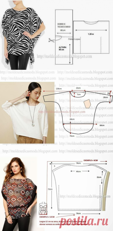 Шьем туники. Выкройки (Шитье и крой) | Журнал Вдохновение Рукодельницы